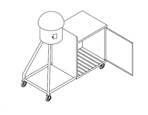 Mobile Roomali Roti Trolley